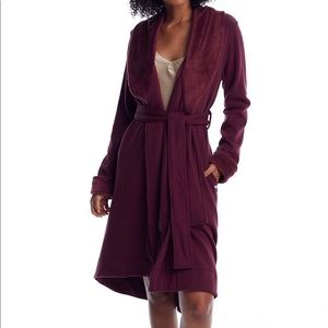 UGG Duffield Shawl Collar Plush Robe (Wild Grape)